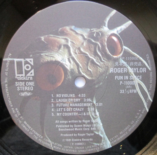 Roger Taylor - Roger Taylor's Fun In Space (LP, Album, Promo)