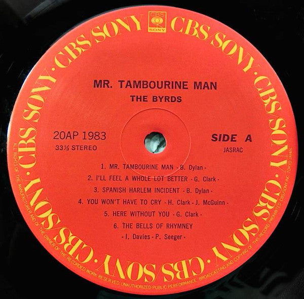 The Byrds - Mr. Tambourine Man (LP, Album, RE)