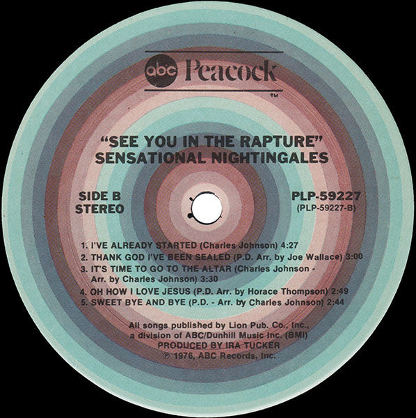 The Sensational Nightingales - See You In The Rapture (LP, Album)