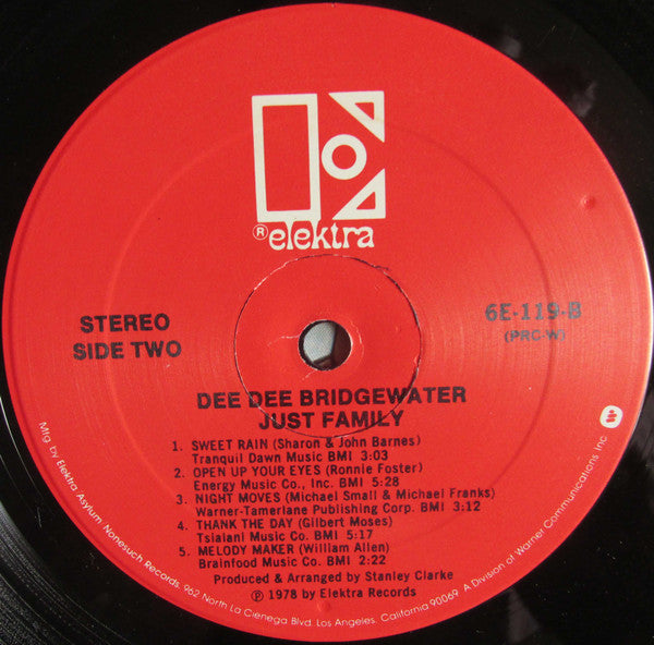 Dee Dee Bridgewater - Just Family (LP, Album, PRC)