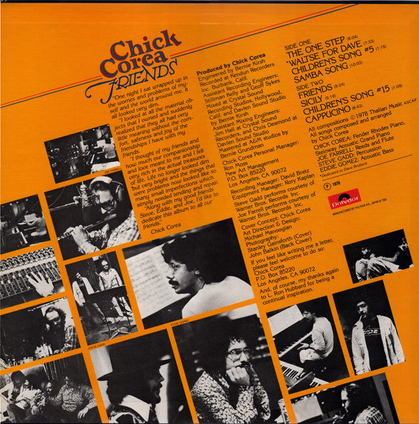 Chick Corea - Friends (LP, Album)