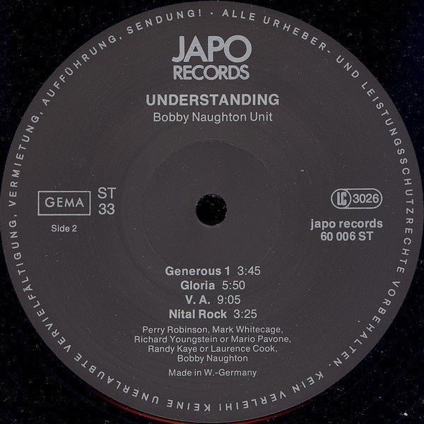 Bobby Naughton Units - Understanding (LP, Album, RE)