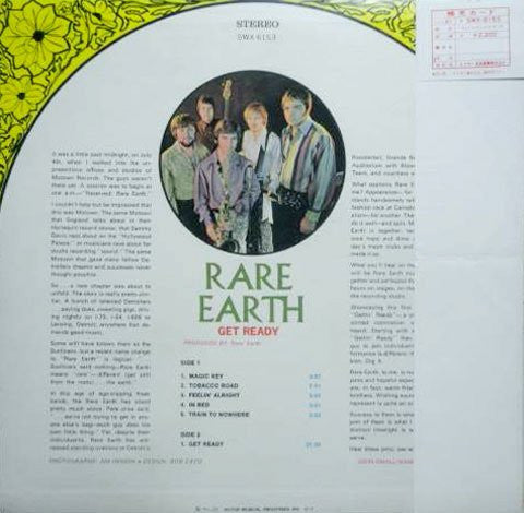 Rare Earth - Get Ready (LP, Album, RE)