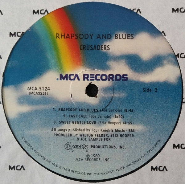 The Crusaders - Rhapsody And Blues (LP, Album, Pin)