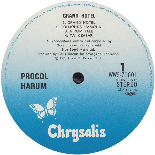 Procol Harum - Grand Hotel (LP, Album, RE, Gat)