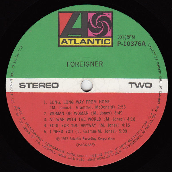 Foreigner - Foreigner (LP, Album)