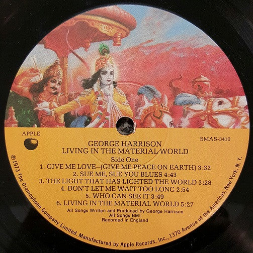 George Harrison - Living In The Material World (LP, Album, Win)