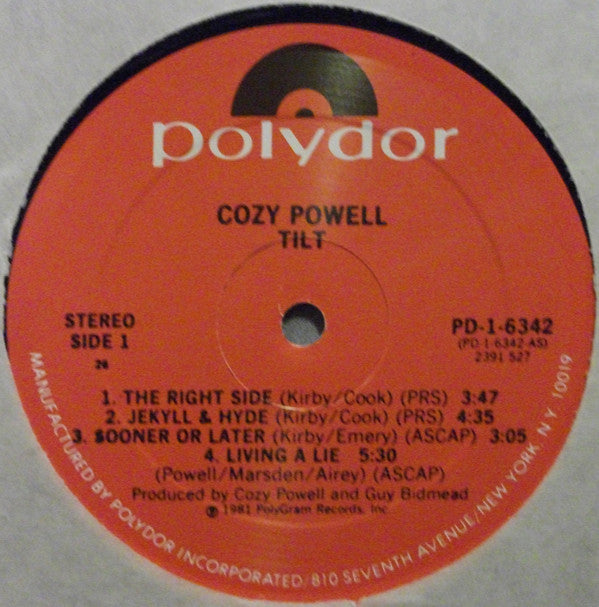 Cozy Powell - Tilt (LP, Album)