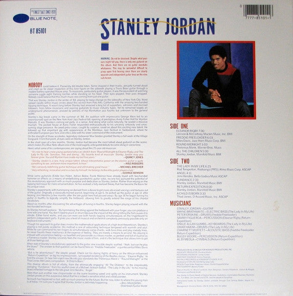 Stanley Jordan - Magic Touch (LP, Album, Jac)