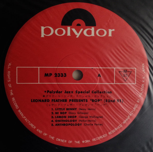 Leonard Feather - Leonard Feather Presents 52nd St.(LP, Album, Mono...
