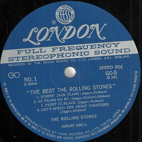 The Rolling Stones - The Best The Rolling Stones(LP, Album, Comp, Ltd)