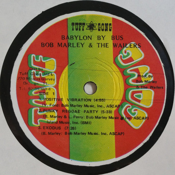 Bob Marley & The Wailers - Babylon By Bus (2xLP, Album, RE, 4th)