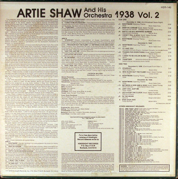 Artie Shaw And His Orchestra - The Uncollected Artie Shaw And His O...