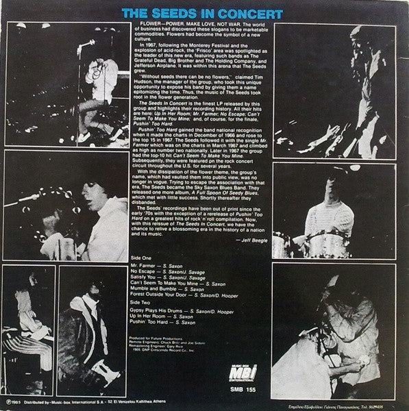 The Seeds - Raw & Alive At Merlin's Music Box (LP, Album, RE)