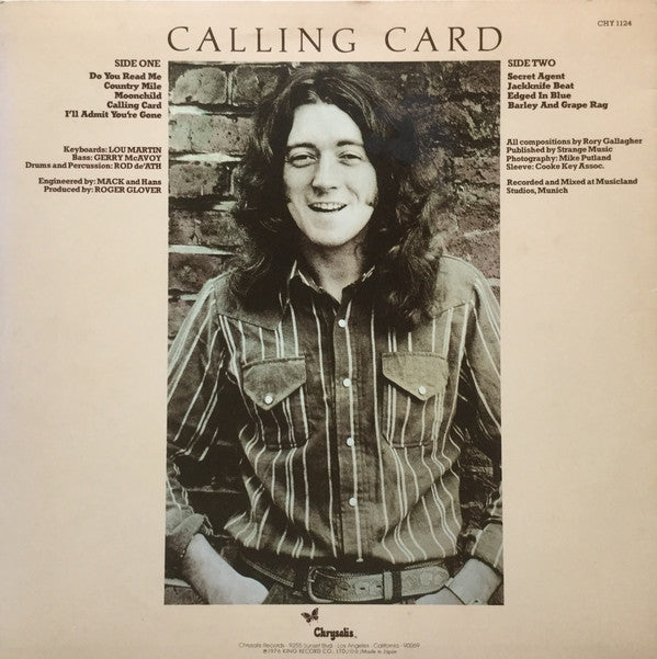 Rory Gallagher - Calling Card (LP, Album)