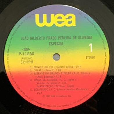 João Gilberto - João Gilberto Prado Pereira De Oliveira(LP, Album, RE)
