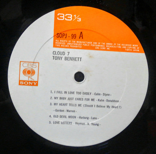 Tony Bennett Featuring Chuck Wayne - Cloud 7 (LP, Album, Mono)