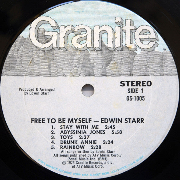 Edwin Starr - Free To Be Myself (LP, Album)