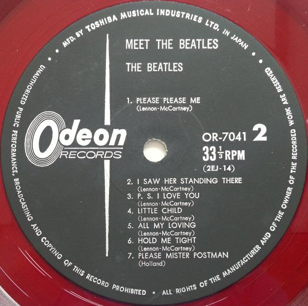 The Beatles - Meet The Beatles! (LP, Album, Mono, RE, Red)