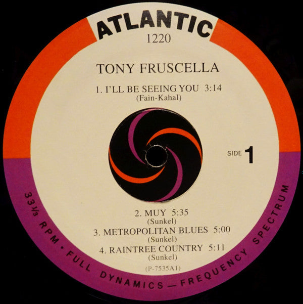 Tony Fruscella - Tony Fruscella (LP, Album, Mono, RE, 180)