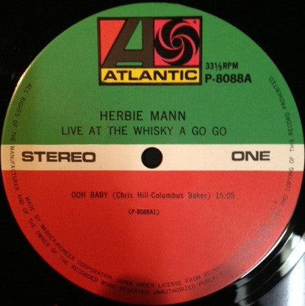 Herbie Mann - Live At The Whisky A Go Go (LP, Album, RE)