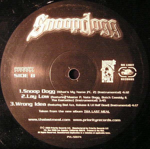 Snoop Dogg - Snoop Dogg / Lay Low / Wrong Idea (12"")