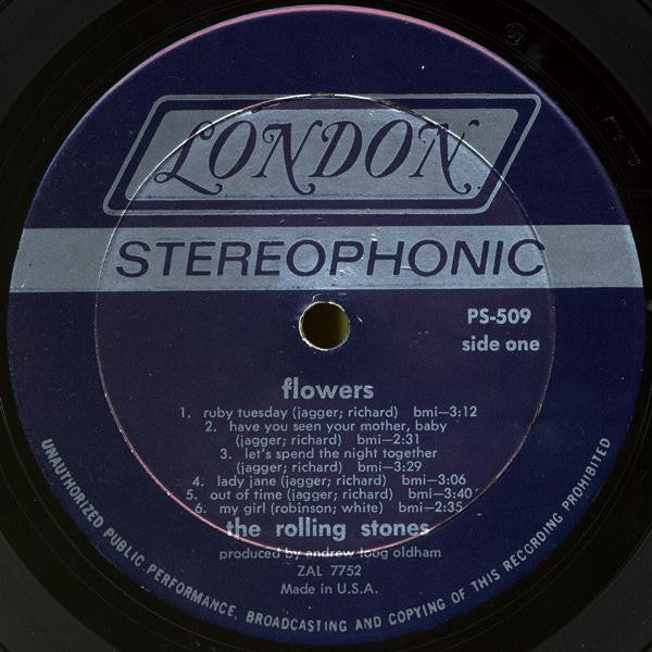 The Rolling Stones - Flowers (LP, Comp, Mon)