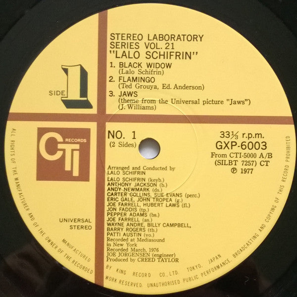 Lalo Schifrin - Stereo Laboratory Vol. 21 (LP, Album)