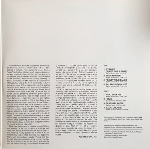The Modern Jazz Quartet - Blues At Carnegie Hall(LP, Ltd, Num, RE, ...