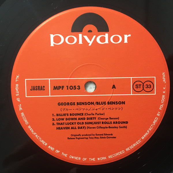 George Benson - Blue Benson (LP, Comp)