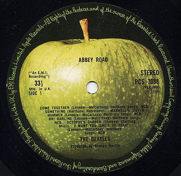 The Beatles - Abbey Road (LP, Album, RE)