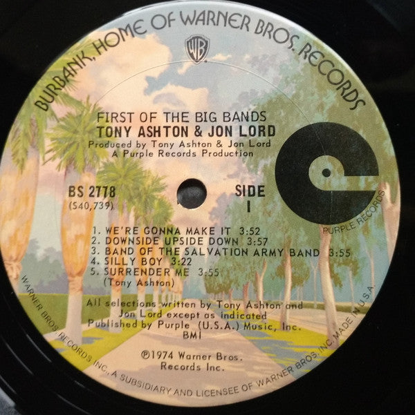 Tony Ashton & Jon Lord* - First Of The Big Bands (LP, Album)