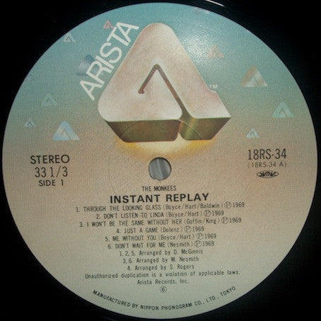 The Monkees - Instant Replay (LP, Album, RE)