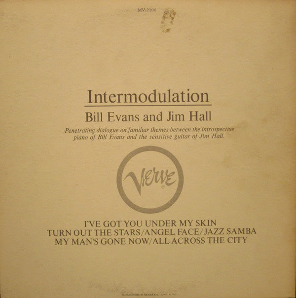 Bill Evans And Jim Hall - Intermodulation (LP, Album, RE, Gat)