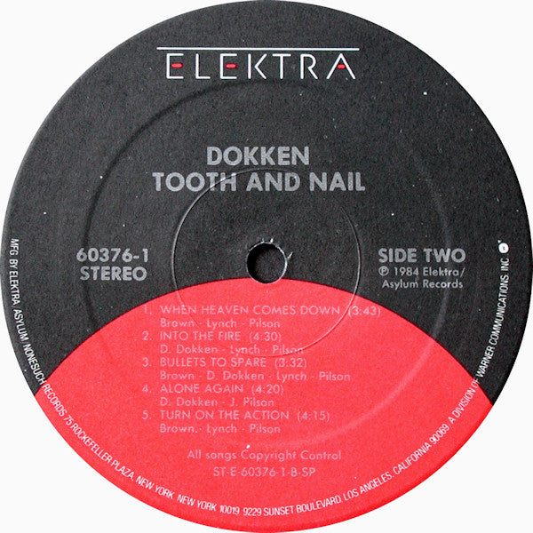 Dokken - Tooth And Nail (LP, Album, SP )
