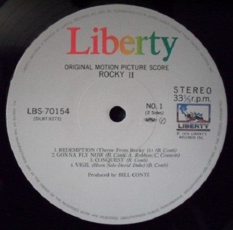Bill Conti - Rocky II (Original Motion Picture Score) = ロッキー2(LP, A...