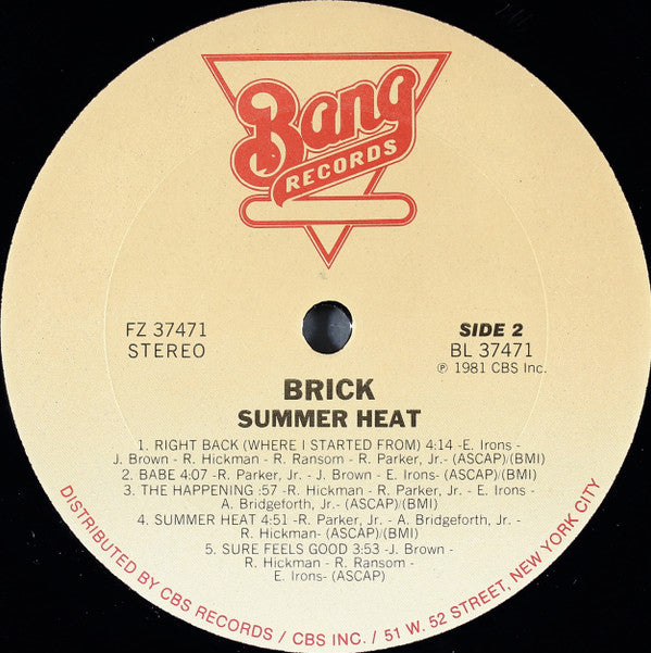 Brick - Summer Heat (LP, Album)