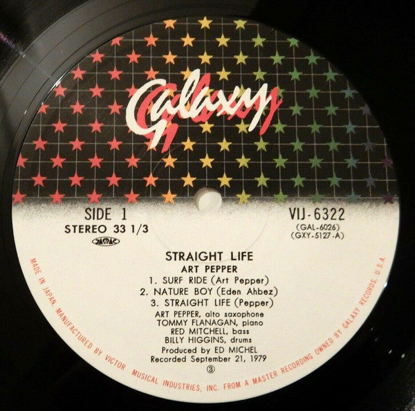 Art Pepper - Straight Life (LP, Album)