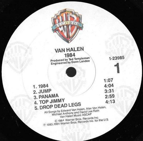 Van Halen - 1984 (LP, Album, RP, All)