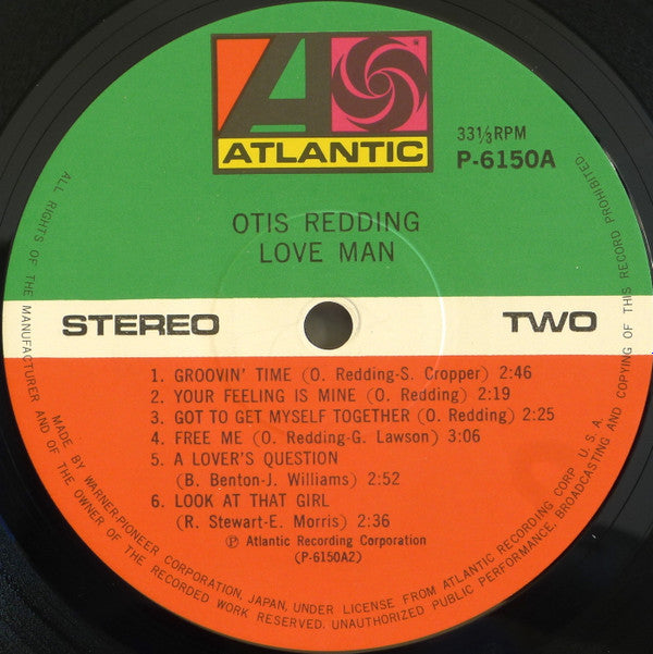 Otis Redding - Love Man (LP, Album, RE)