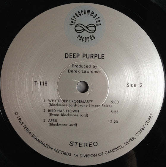 Deep Purple - Deep Purple (LP, Album, RE)