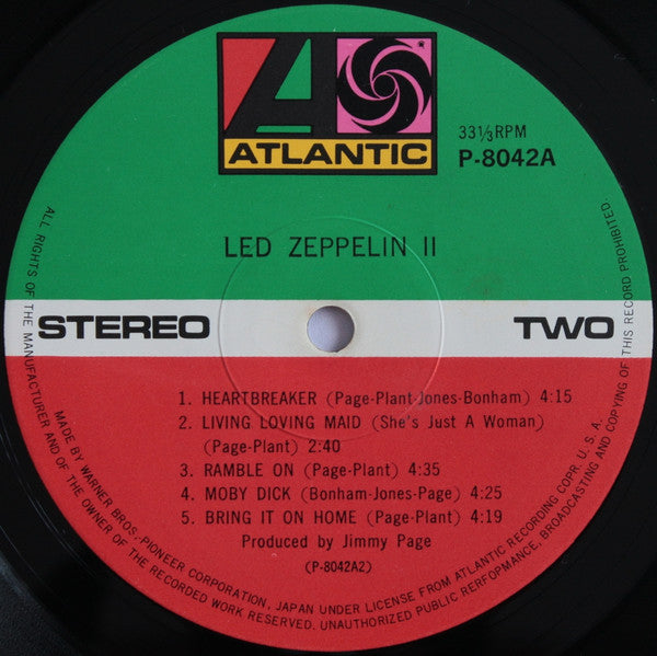 Led Zeppelin - Led Zeppelin II (LP, Album, RE, Gat)