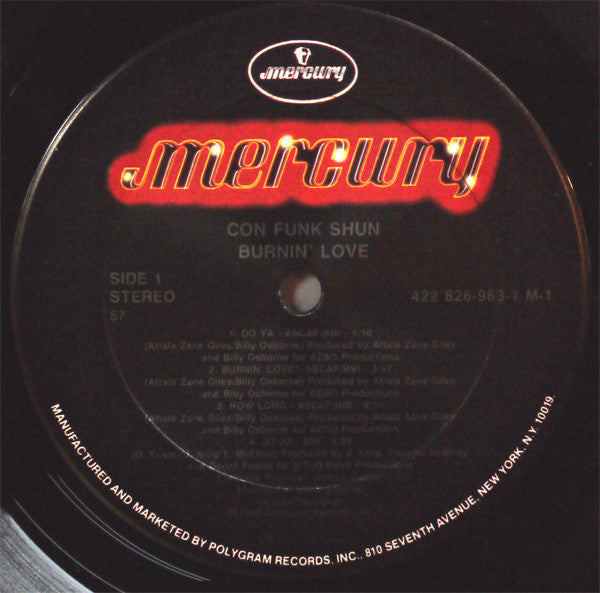 Con Funk Shun - Burnin' Love (LP, Album, 57)