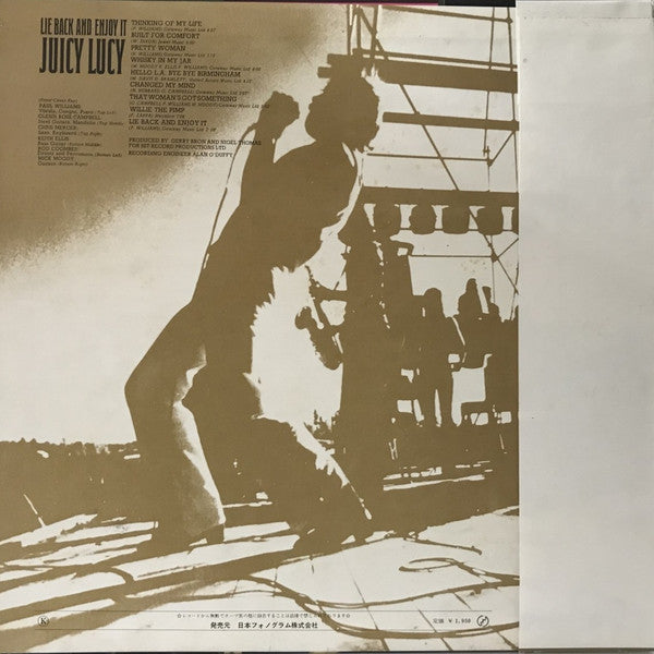 Juicy Lucy - Lie Back And Enjoy It (LP, Album)