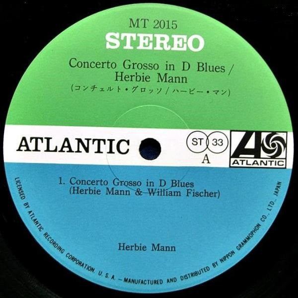Herbie Mann - Concerto Grosso In D Blues (LP, Album)