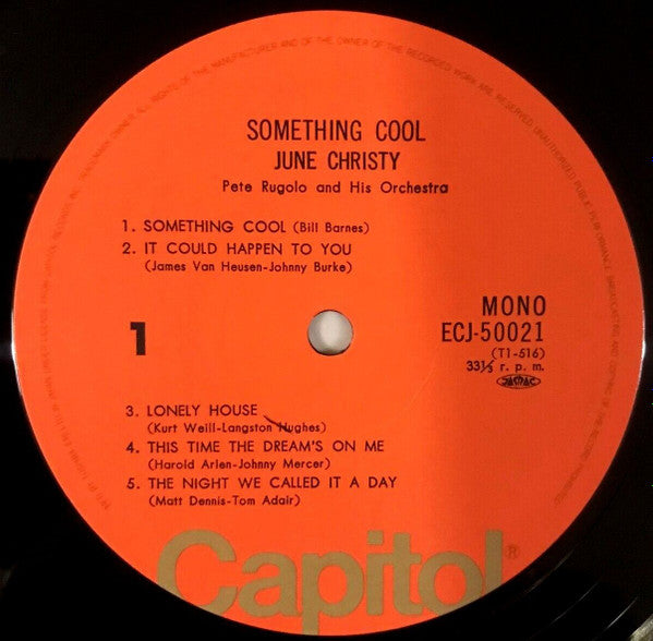 June Christy - Something Cool (LP, Album, Mono, RE, OBI)