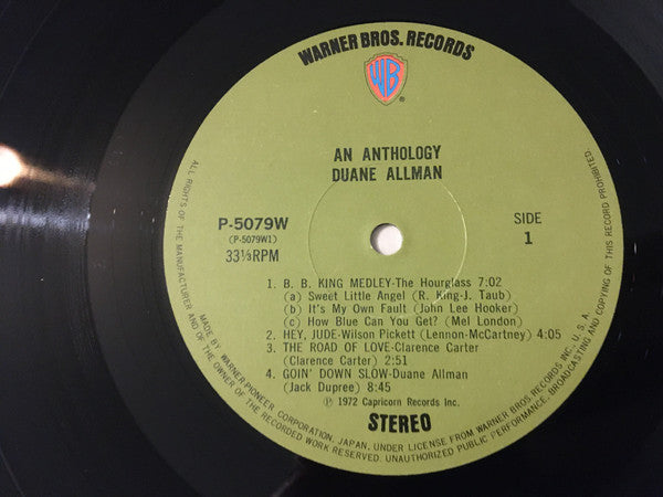 Duane Allman - An Anthology  (2xLP, Comp)