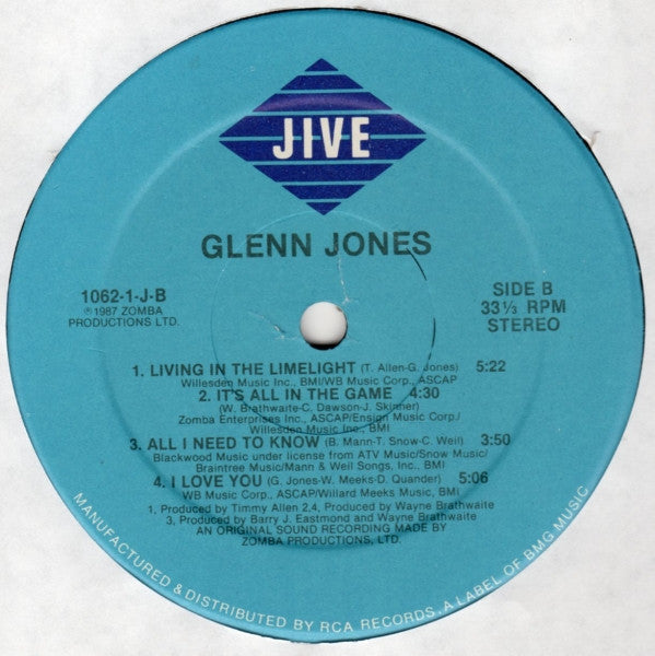 Glenn Jones - Glenn Jones (LP, Album)