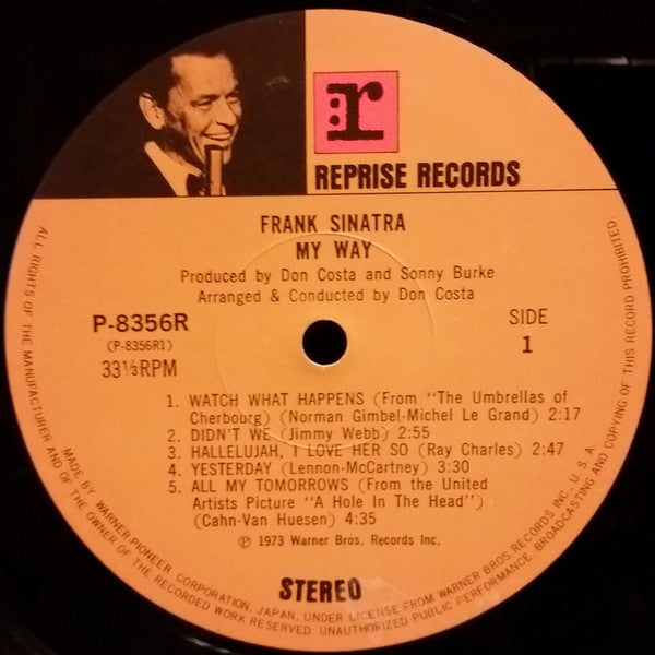 Frank Sinatra - My Way (LP, Album)