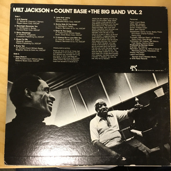 Milt Jackson - Milt Jackson + Count Basie + The Big Band Vol. 2(LP)